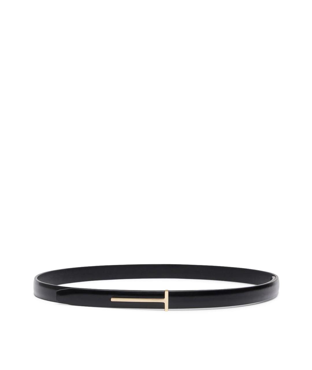 TOM FORD Черный кожаный ремень, фото 1