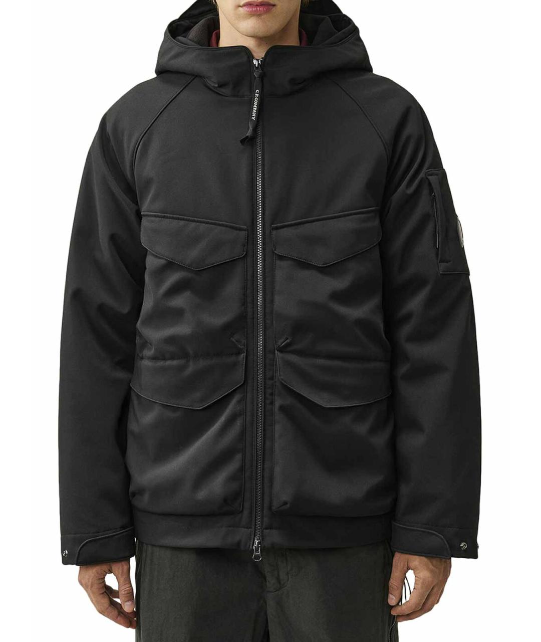 CP COMPANY Черная полиэстеровая куртка, фото 3