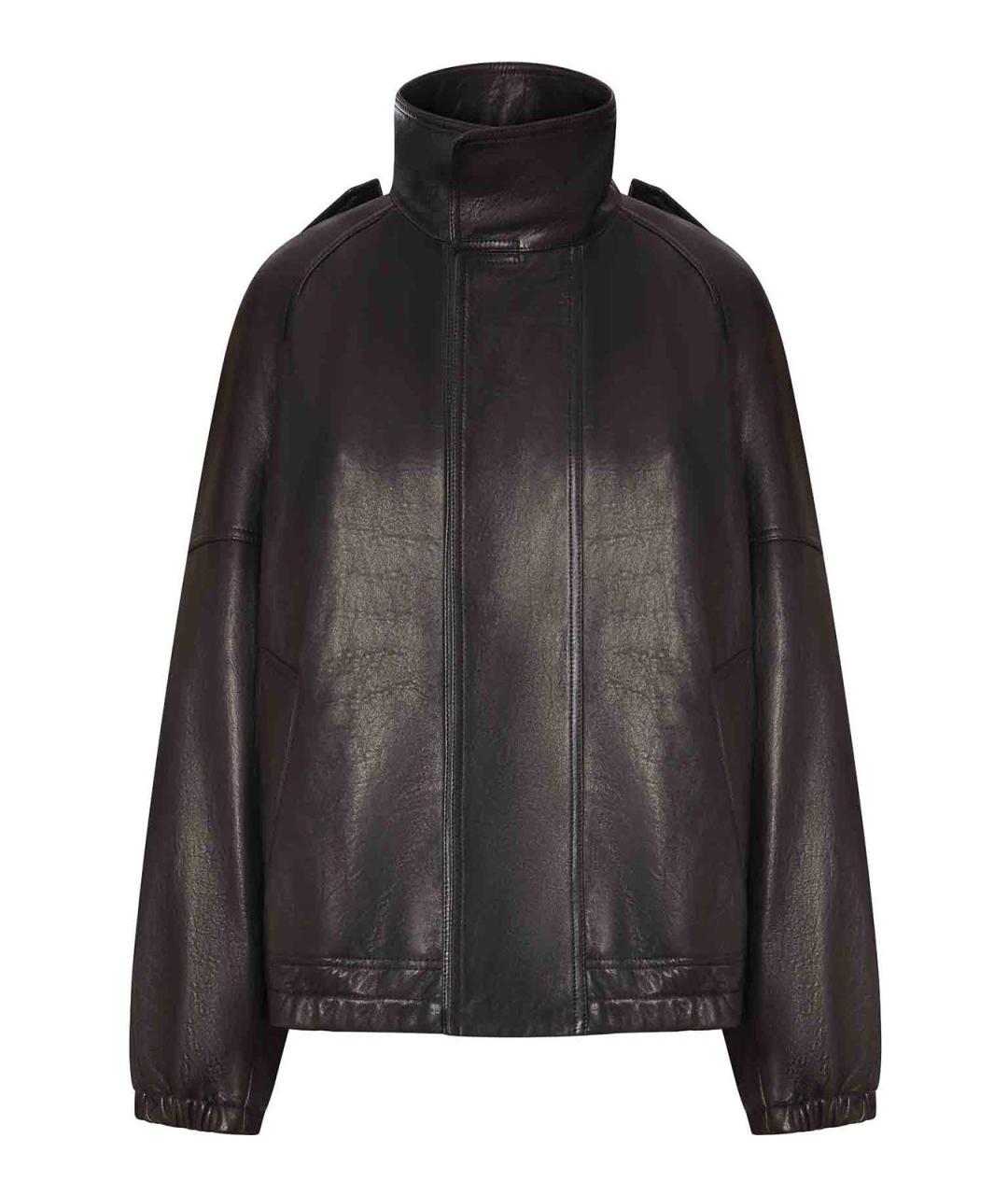 SAINT LAURENT Черная кожаная куртка, фото 1