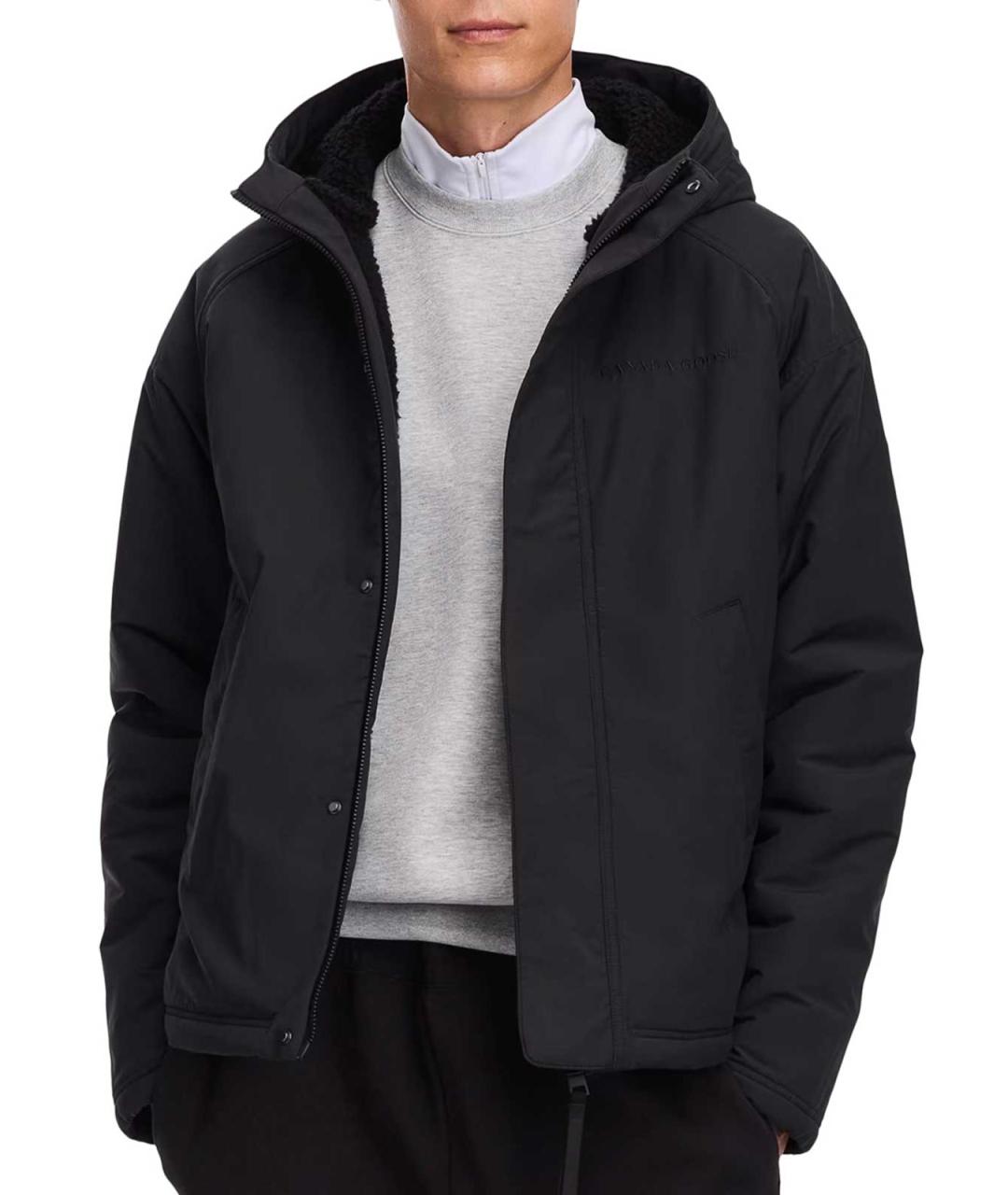 CANADA GOOSE Черная полиамидовая куртка, фото 6