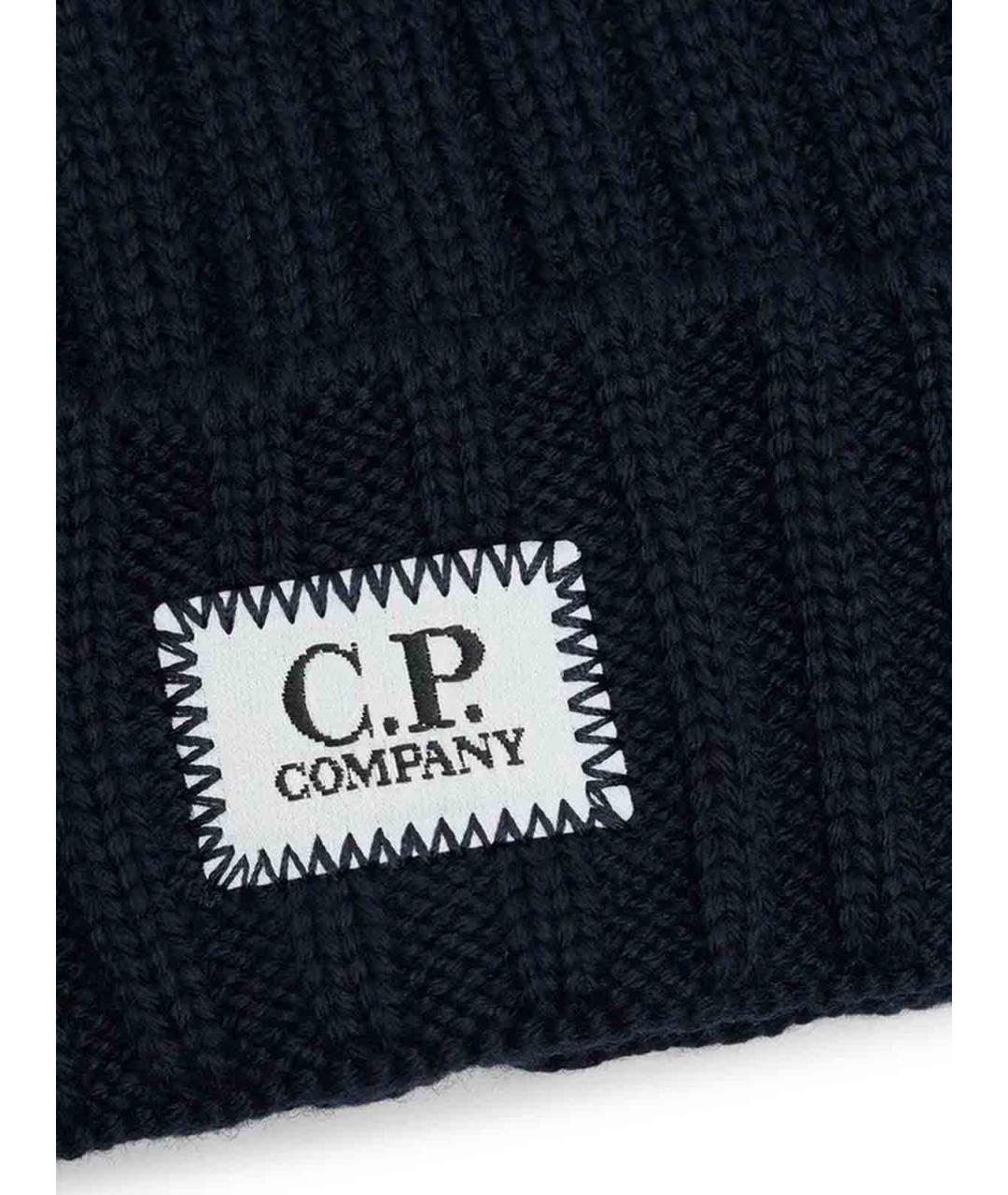 CP COMPANY Черная шерстяная шапка, фото 3