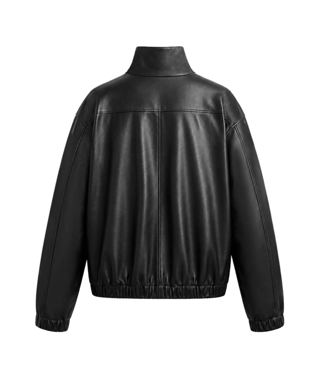 SAINT LAURENT Черная кожаная куртка, фото 3