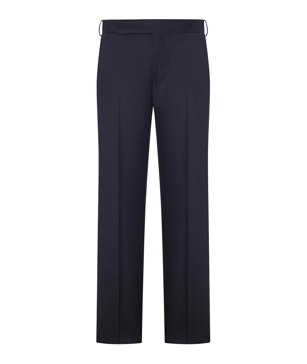 LARDINI Синие кашемировые классические брюки, фото 1