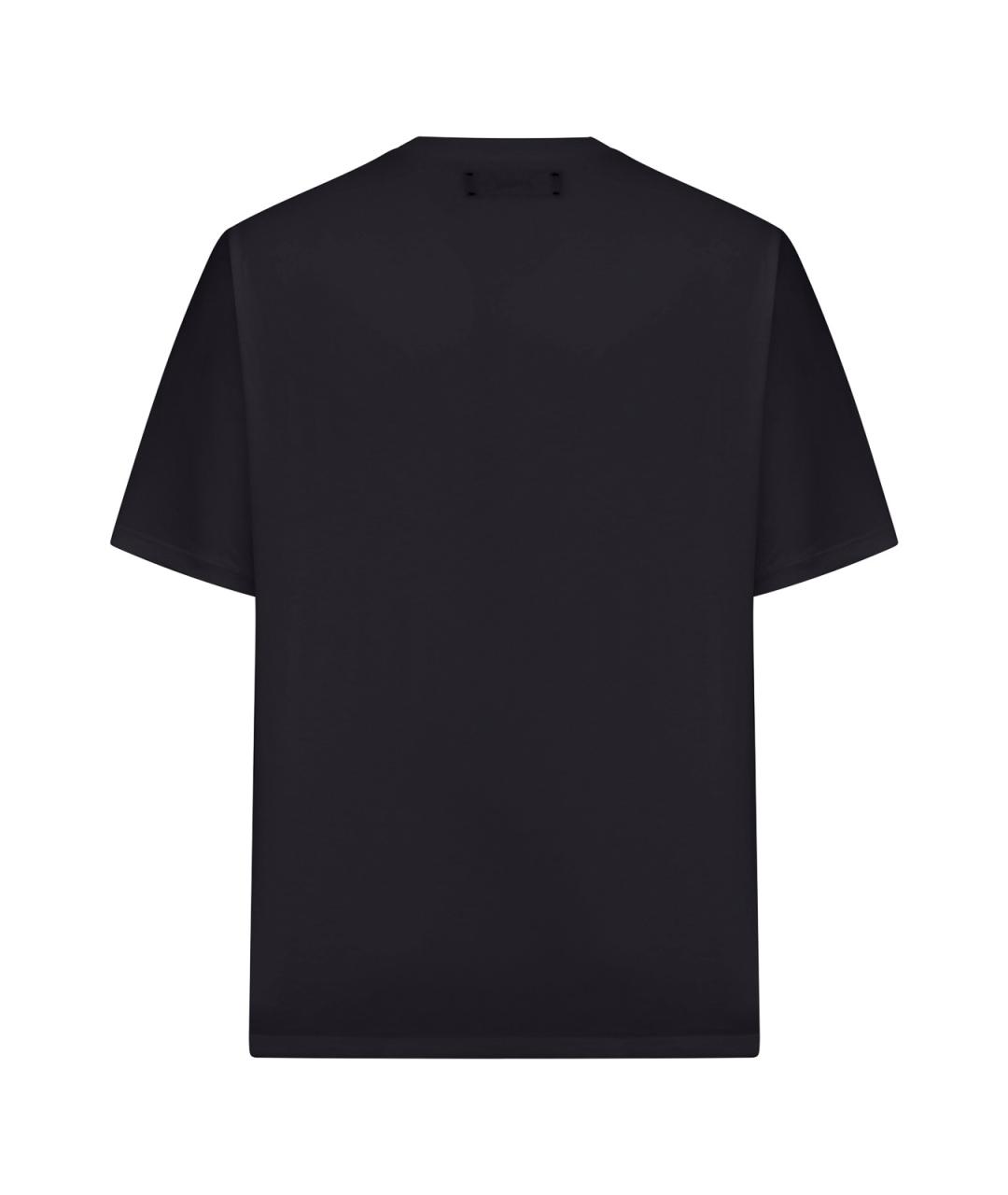 AMIRI Черная хлопковая футболка, фото 2