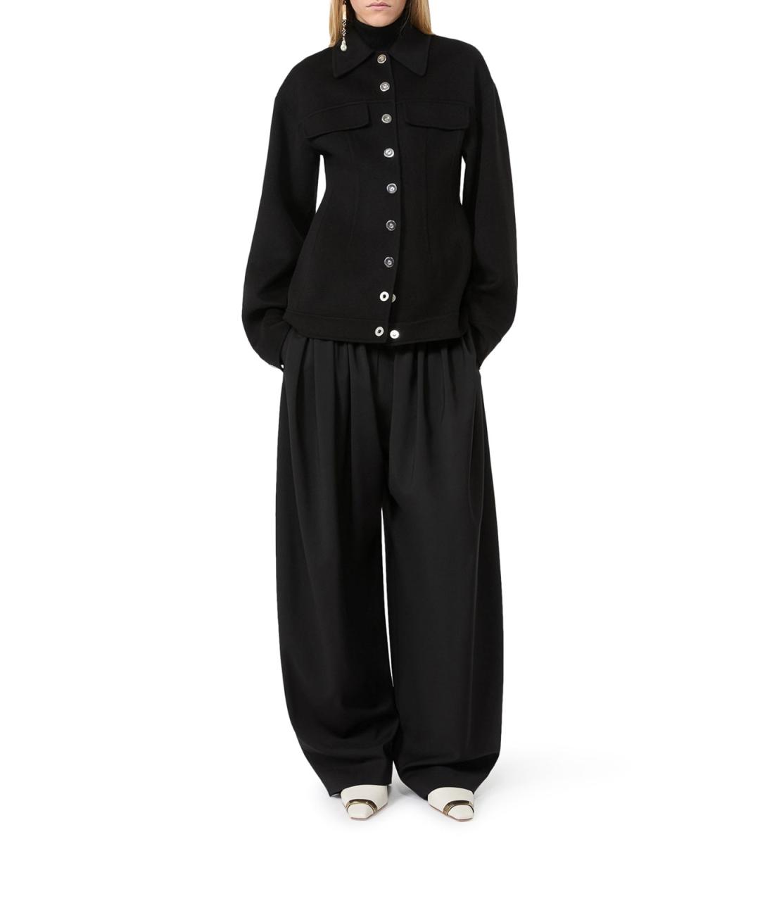 SPORTMAX Черная шерстяная рубашка, фото 2