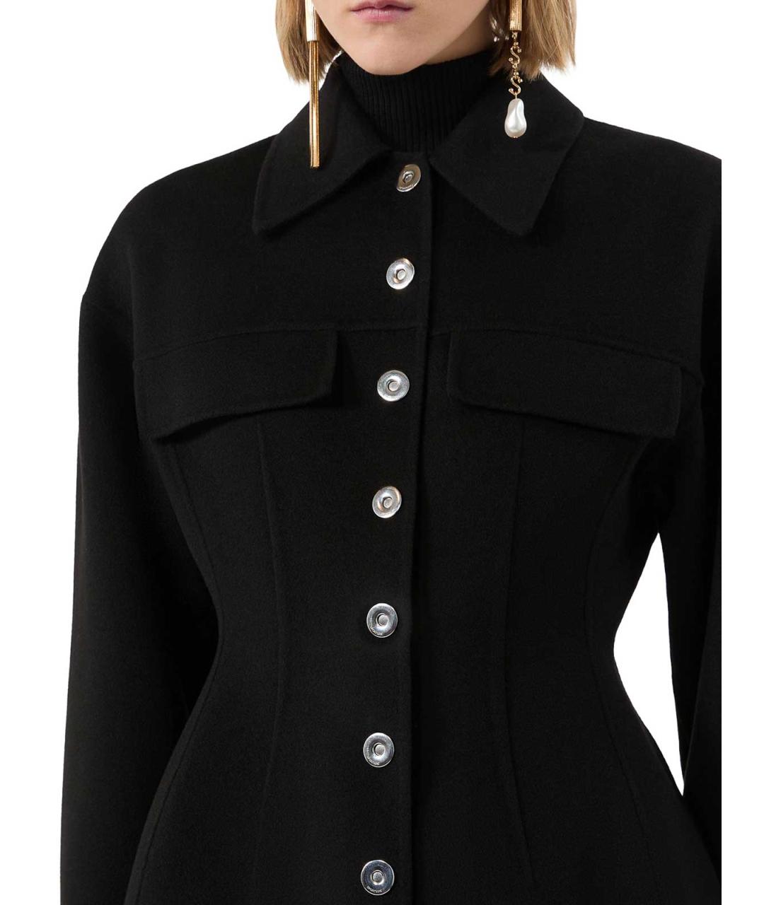SPORTMAX Черная шерстяная рубашка, фото 5