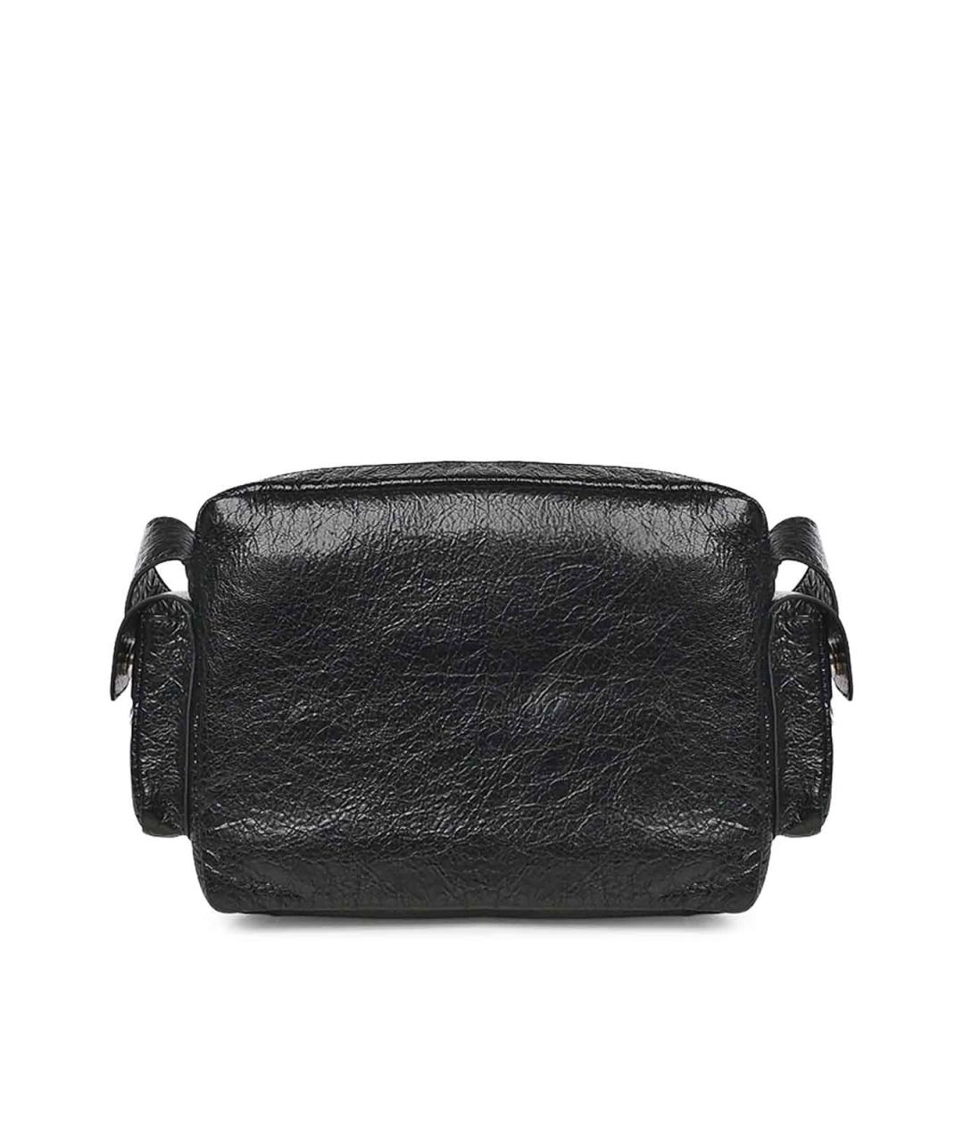 BALENCIAGA Черная кожаная сумка на плечо, фото 3