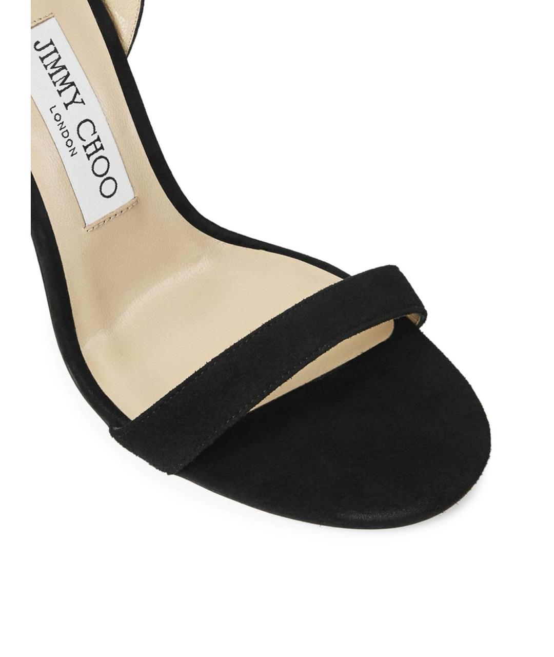 JIMMY CHOO Черные замшевые босоножки, фото 6