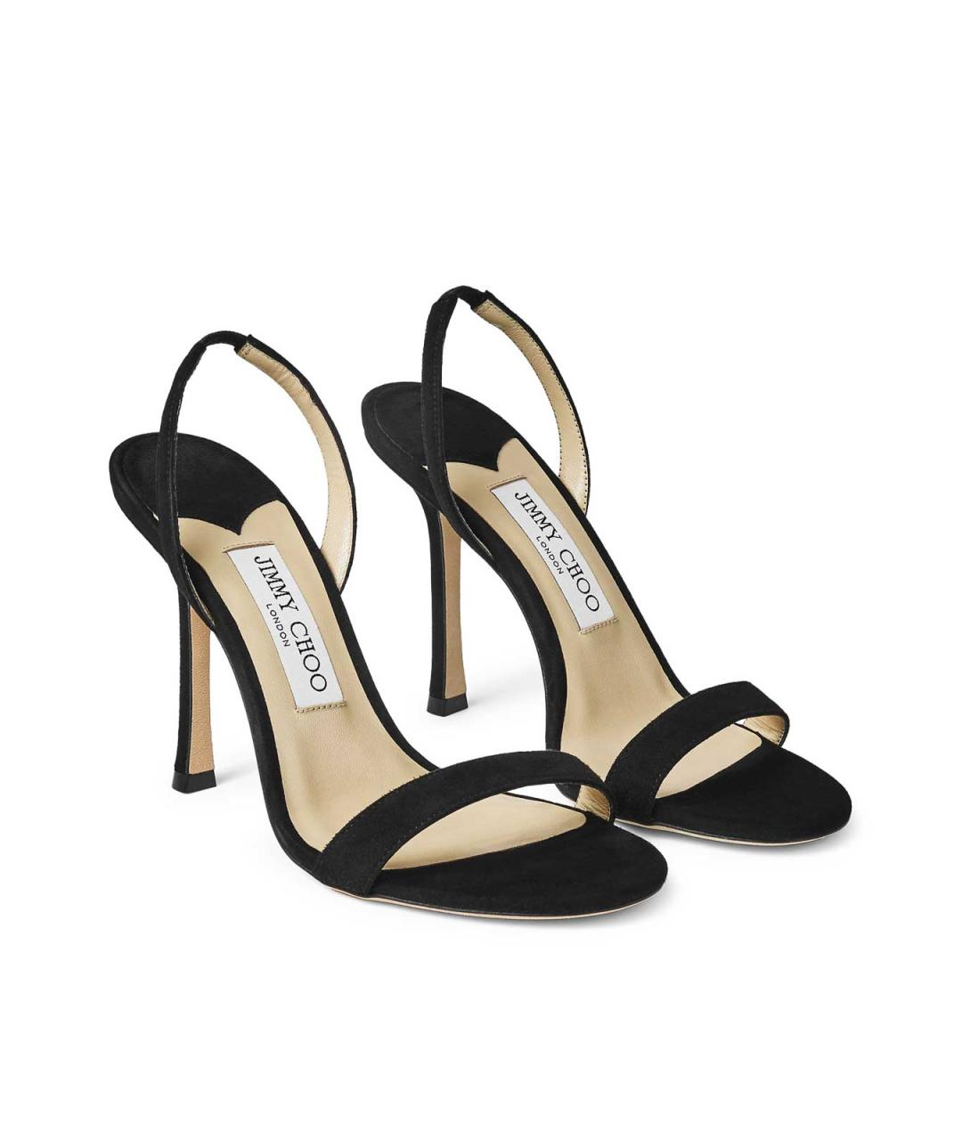 JIMMY CHOO Черные замшевые босоножки, фото 3