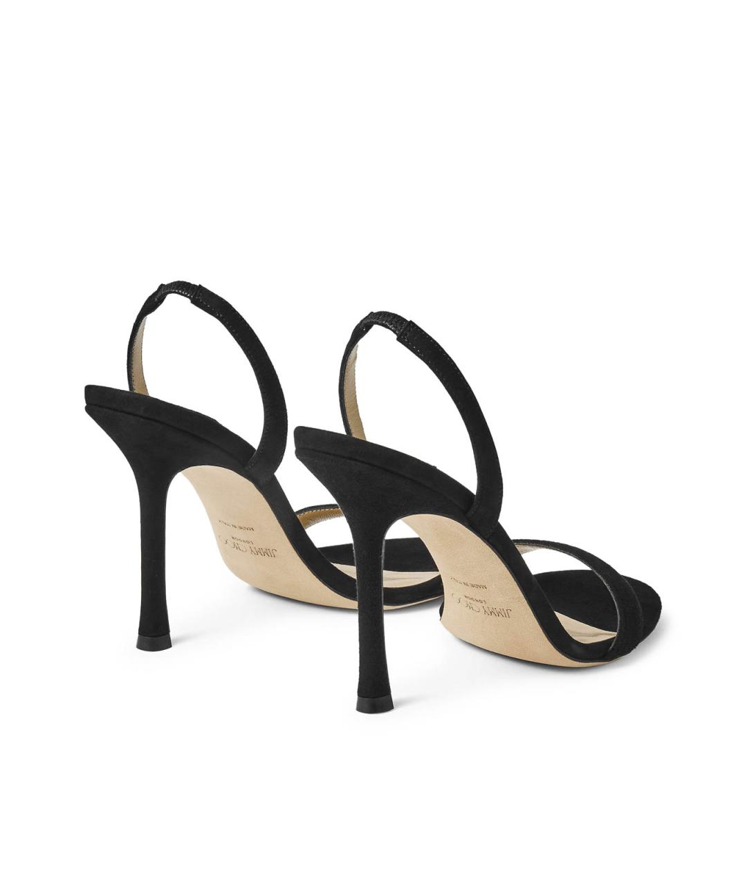 JIMMY CHOO Черные замшевые босоножки, фото 4