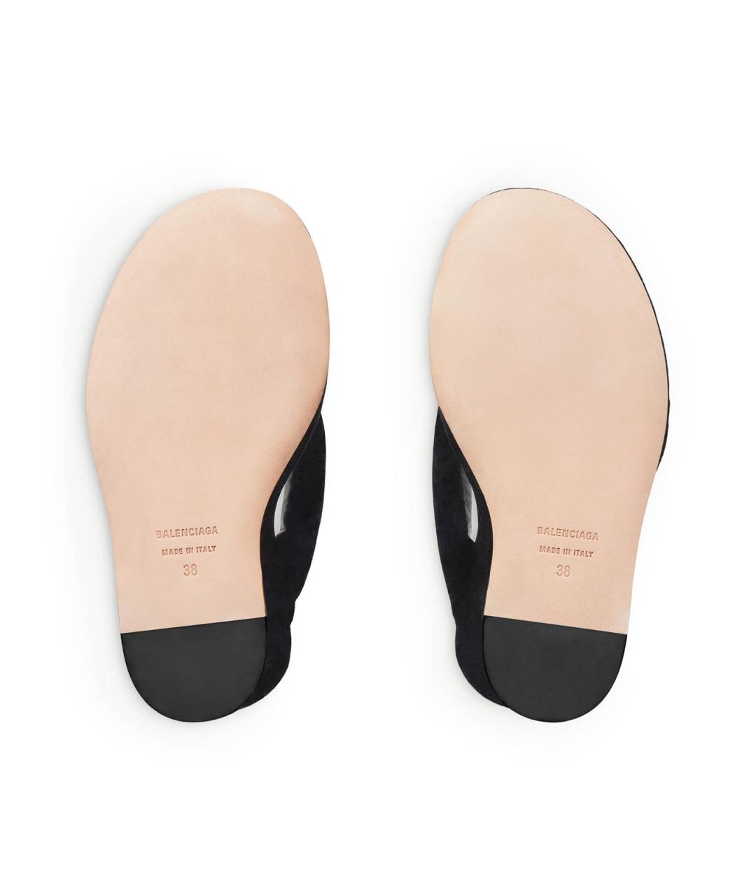 BALENCIAGA Черные текстильные мюли, фото 7