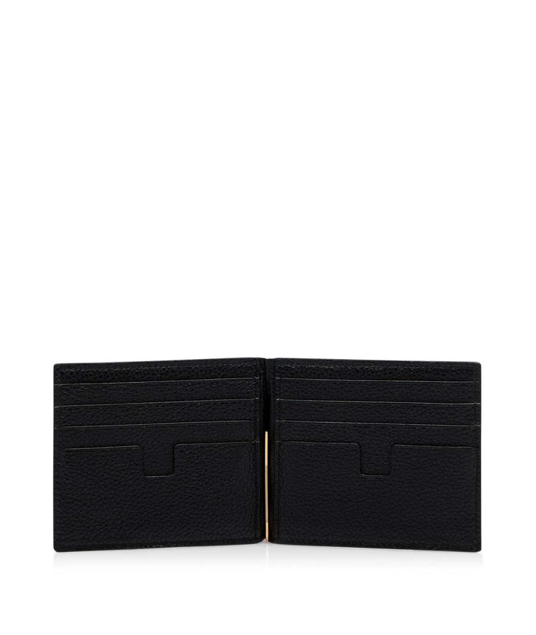 TOM FORD Черный кожаный кошелек, фото 2