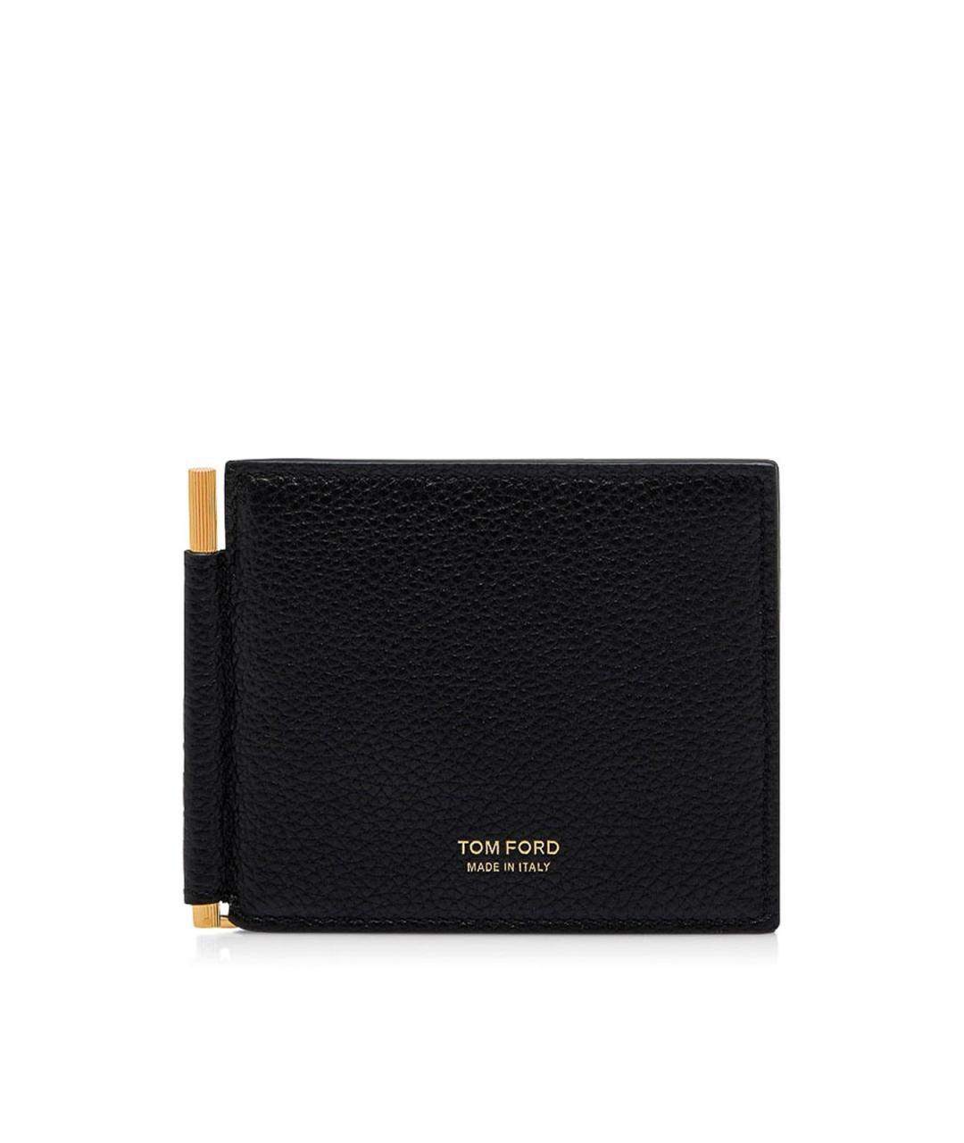 TOM FORD Черный кожаный кошелек, фото 4