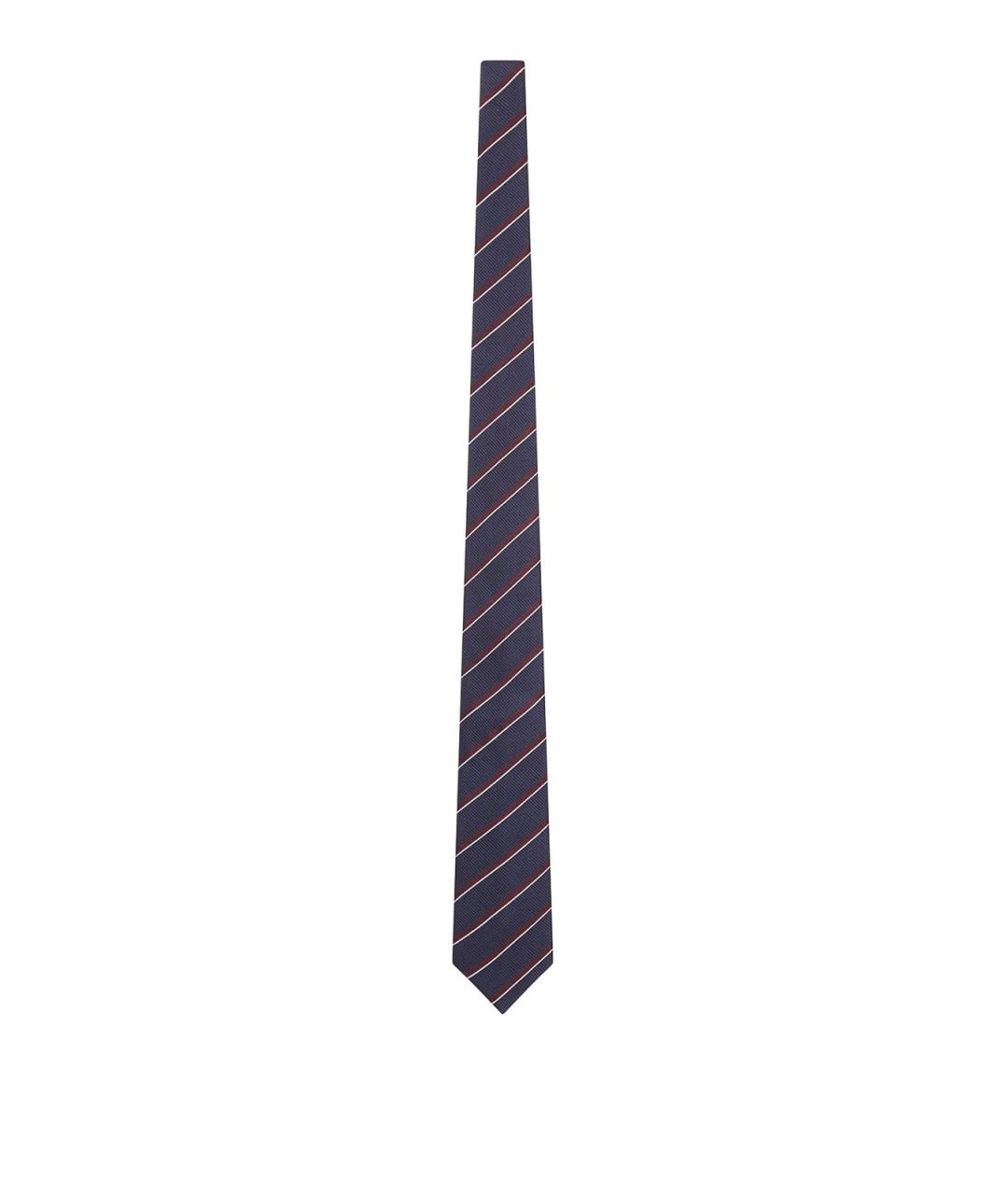 GIORGIO ARMANI Синий шелковый галстук, фото 1