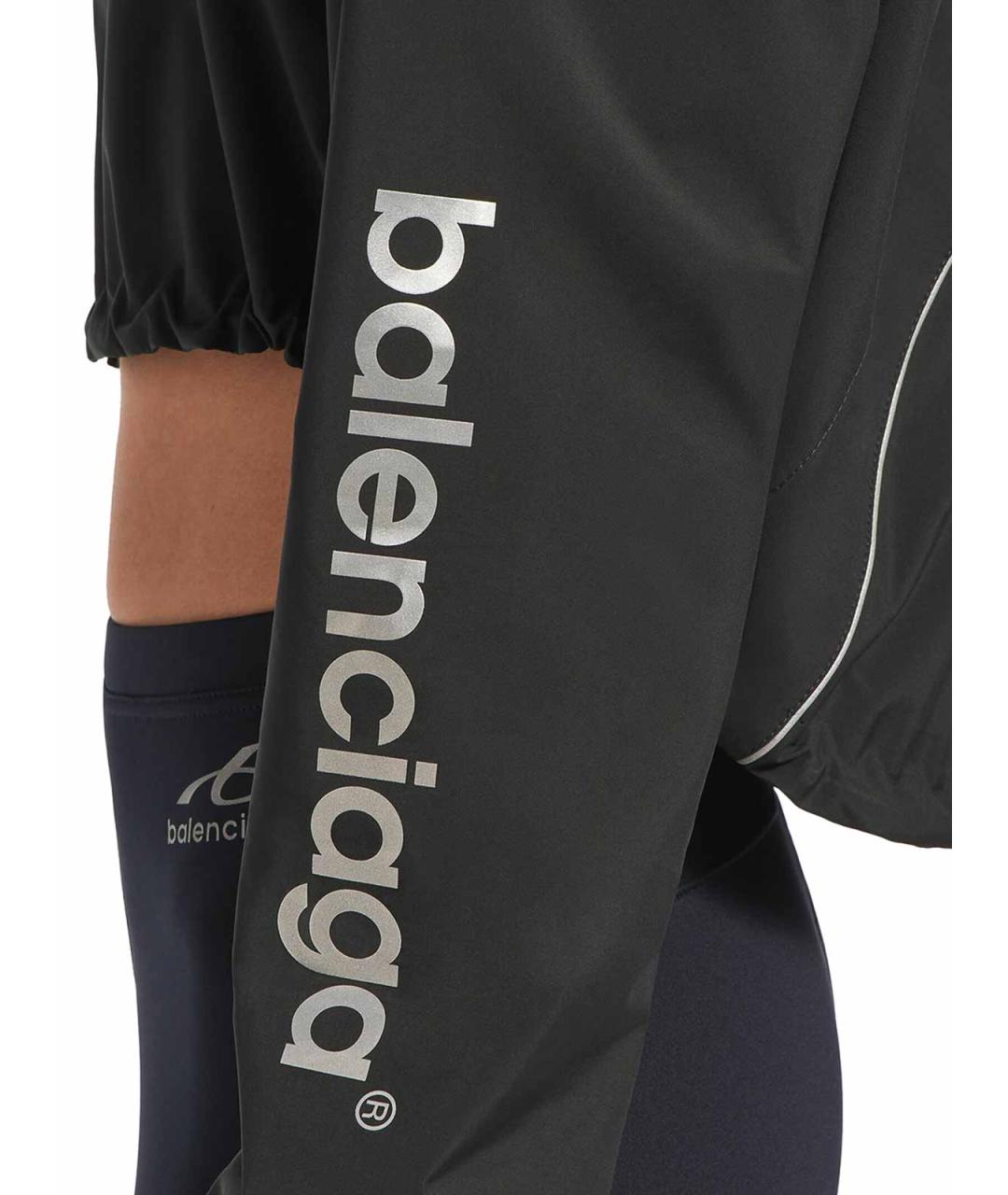 BALENCIAGA Черная полиэстеровая куртка, фото 6