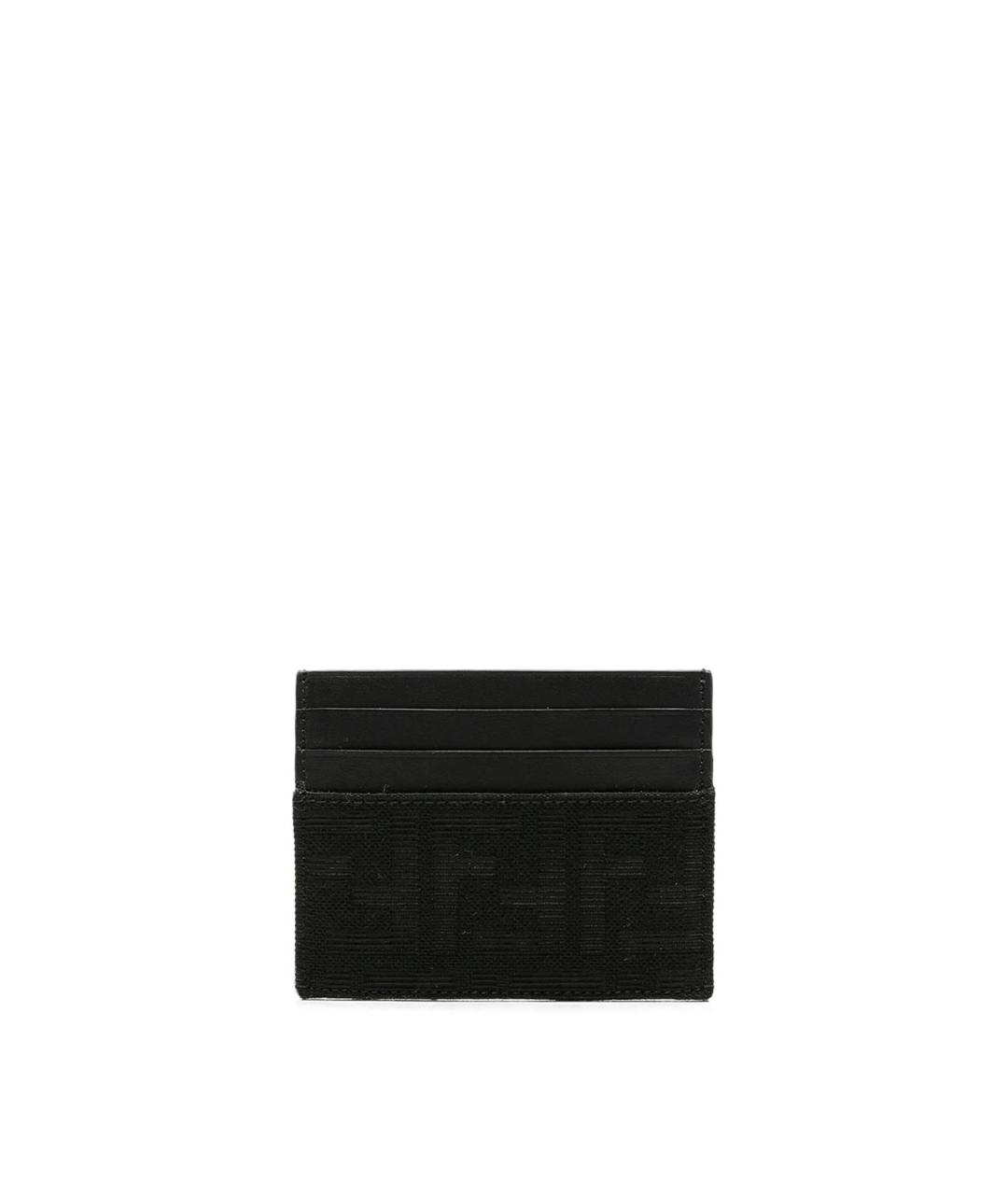 FENDI Черный кожаный кардхолдер, фото 3