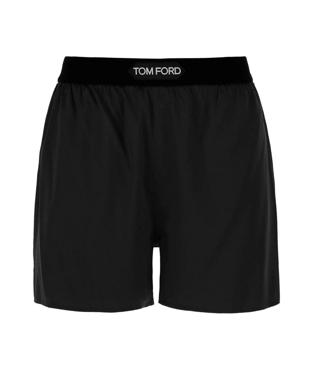 TOM FORD Черные шелковые шорты, фото 1