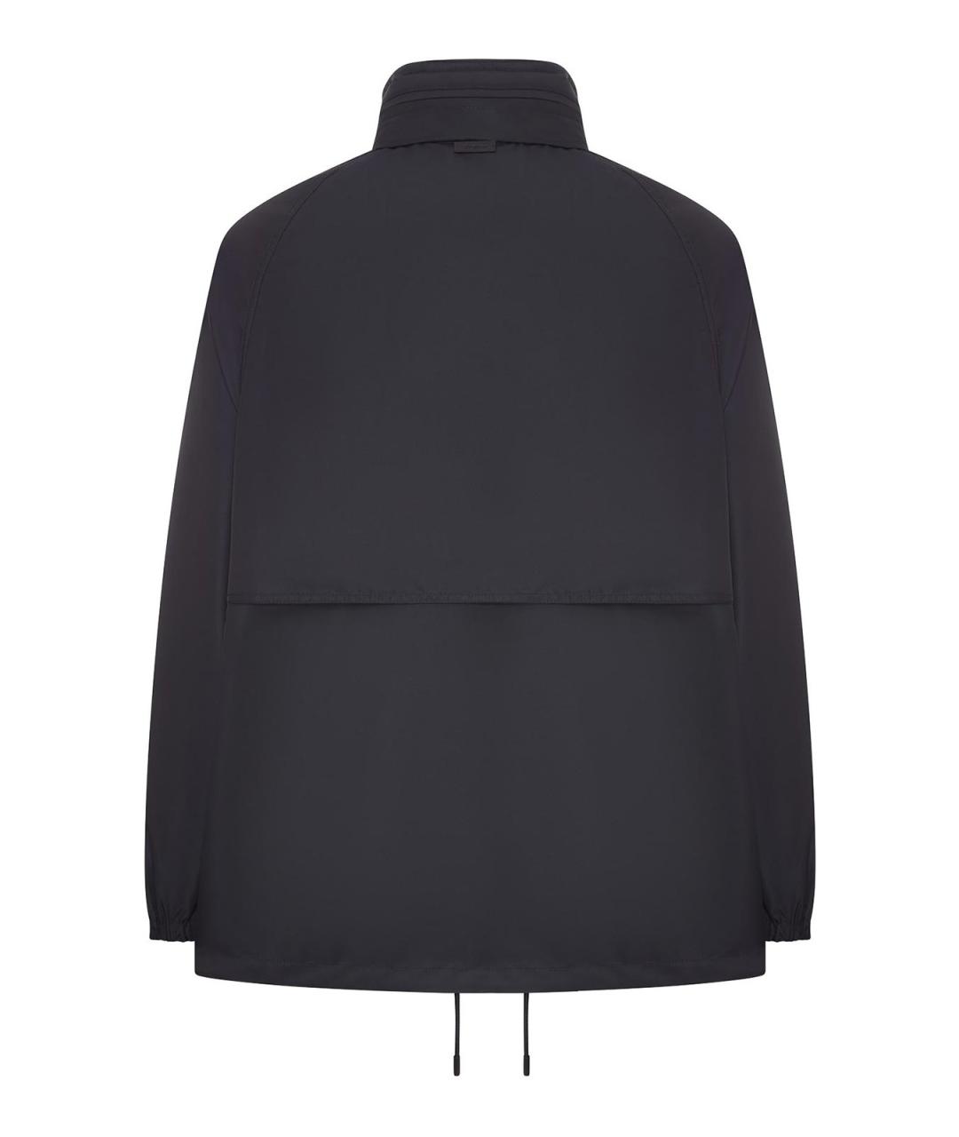 SAINT LAURENT Темно-синяя полиэстеровая куртка, фото 2