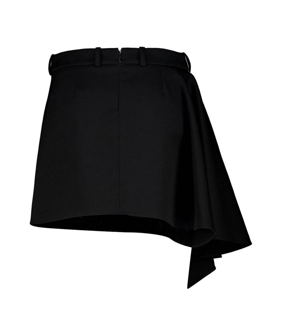 GIVENCHY Черная шерстяная юбка мини, фото 2