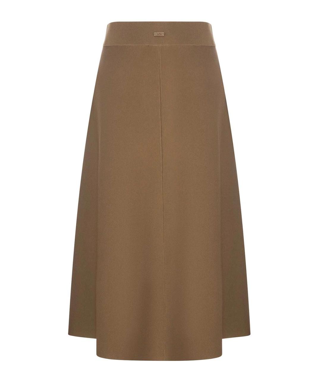 MAX MARA Зеленая вискозная юбка миди, фото 2