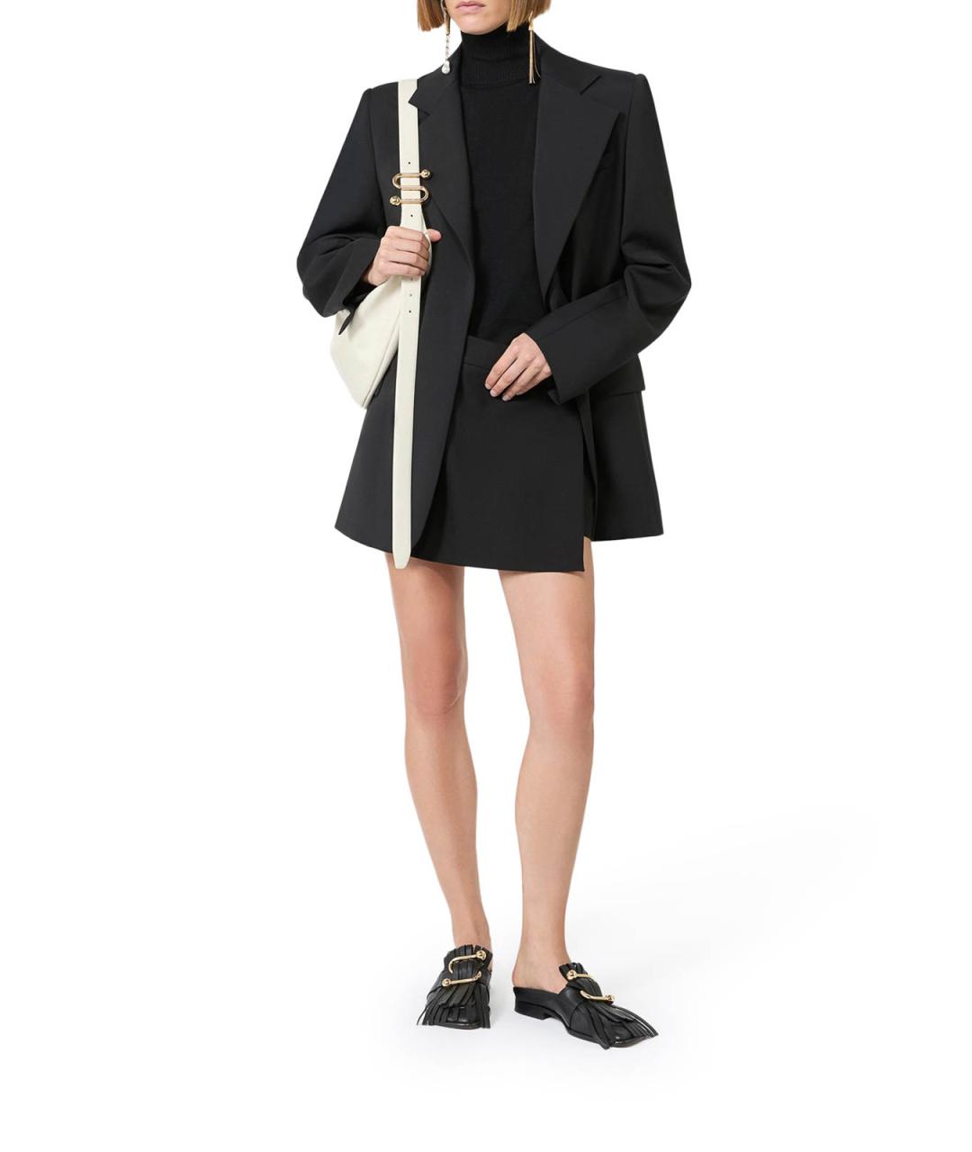 SPORTMAX Черная шерстяная майка, фото 2