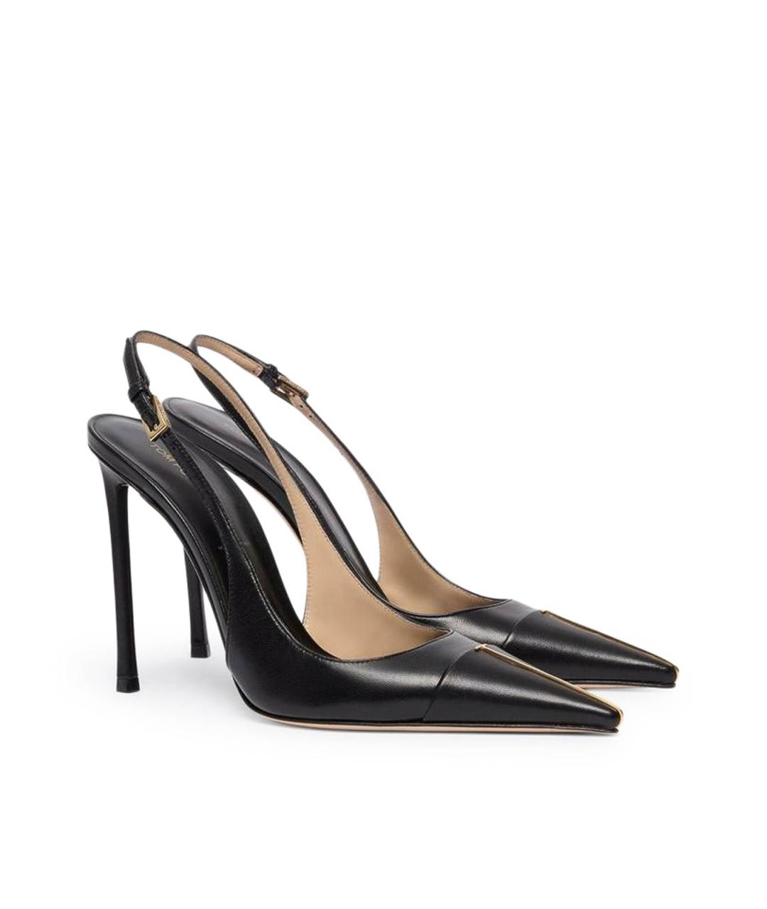 TOM FORD Черные кожаные туфли, фото 3
