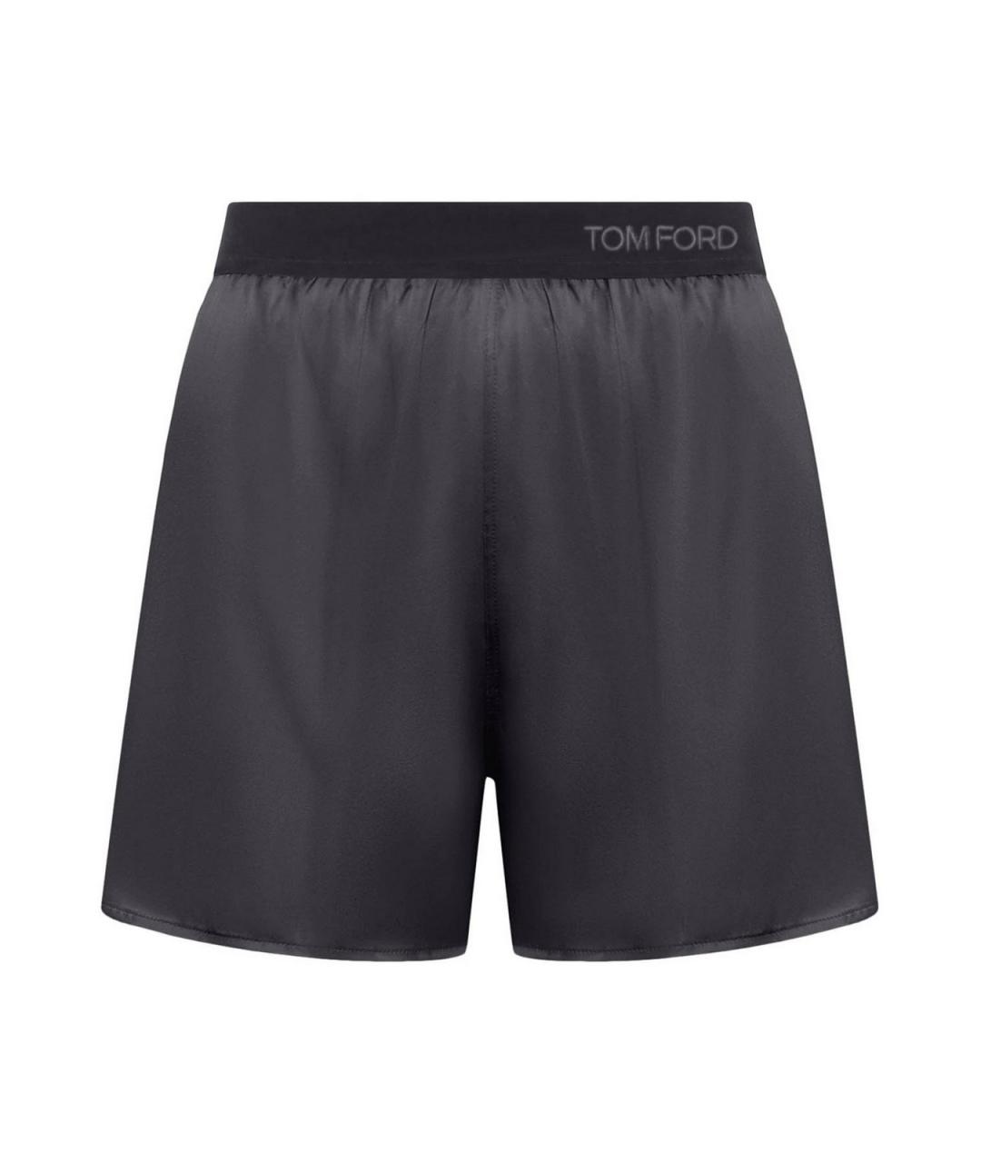 TOM FORD Черные шелковые шорты, фото 1