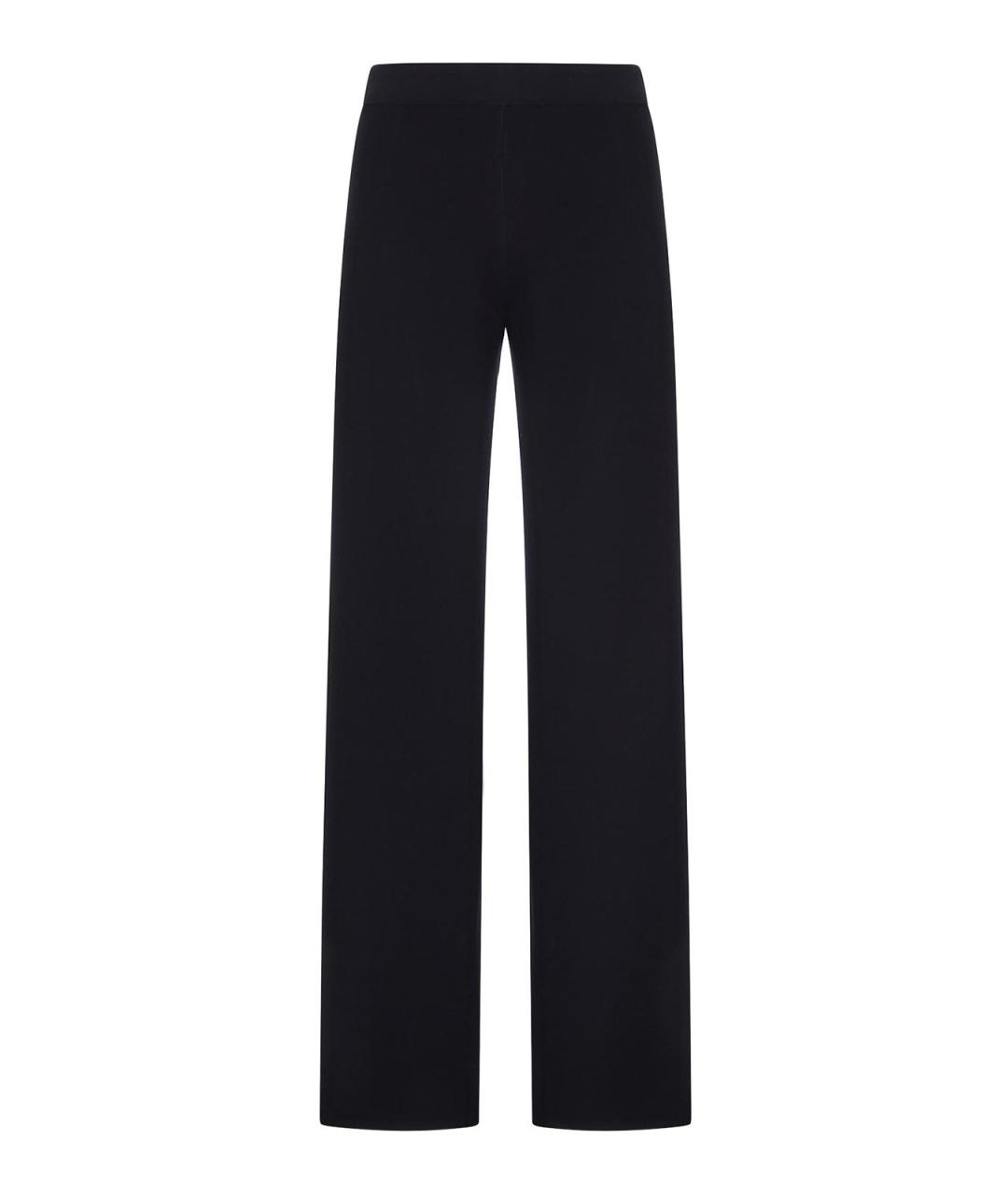 MAX MARA Черные полиэстеровые брюки широкие, фото 1