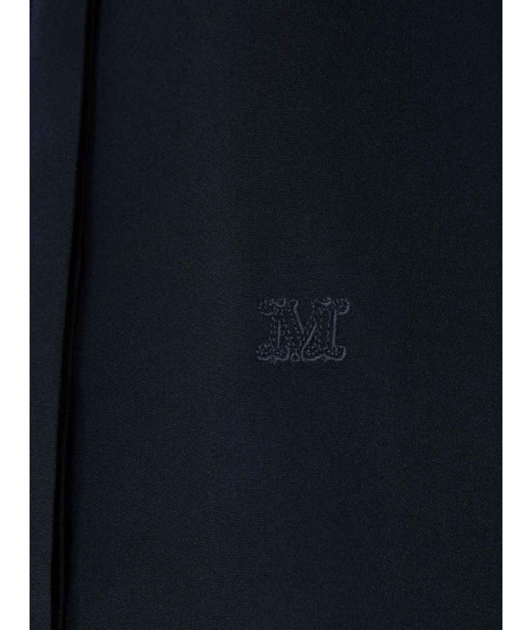 MAX MARA Синяя шелковая рубашка, фото 5
