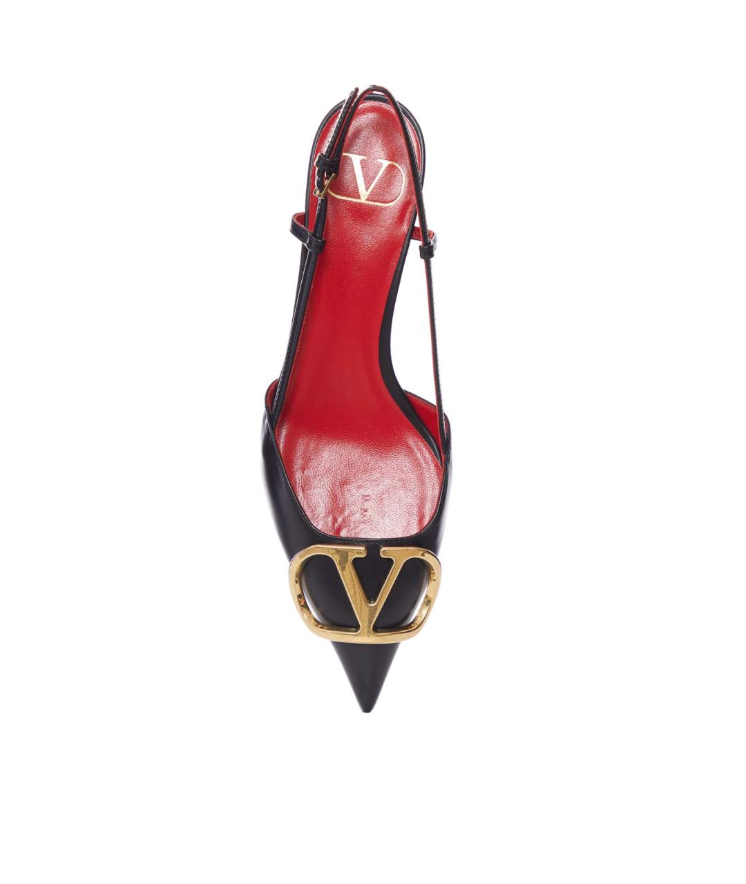 VALENTINO Черные кожаные туфли, фото 4