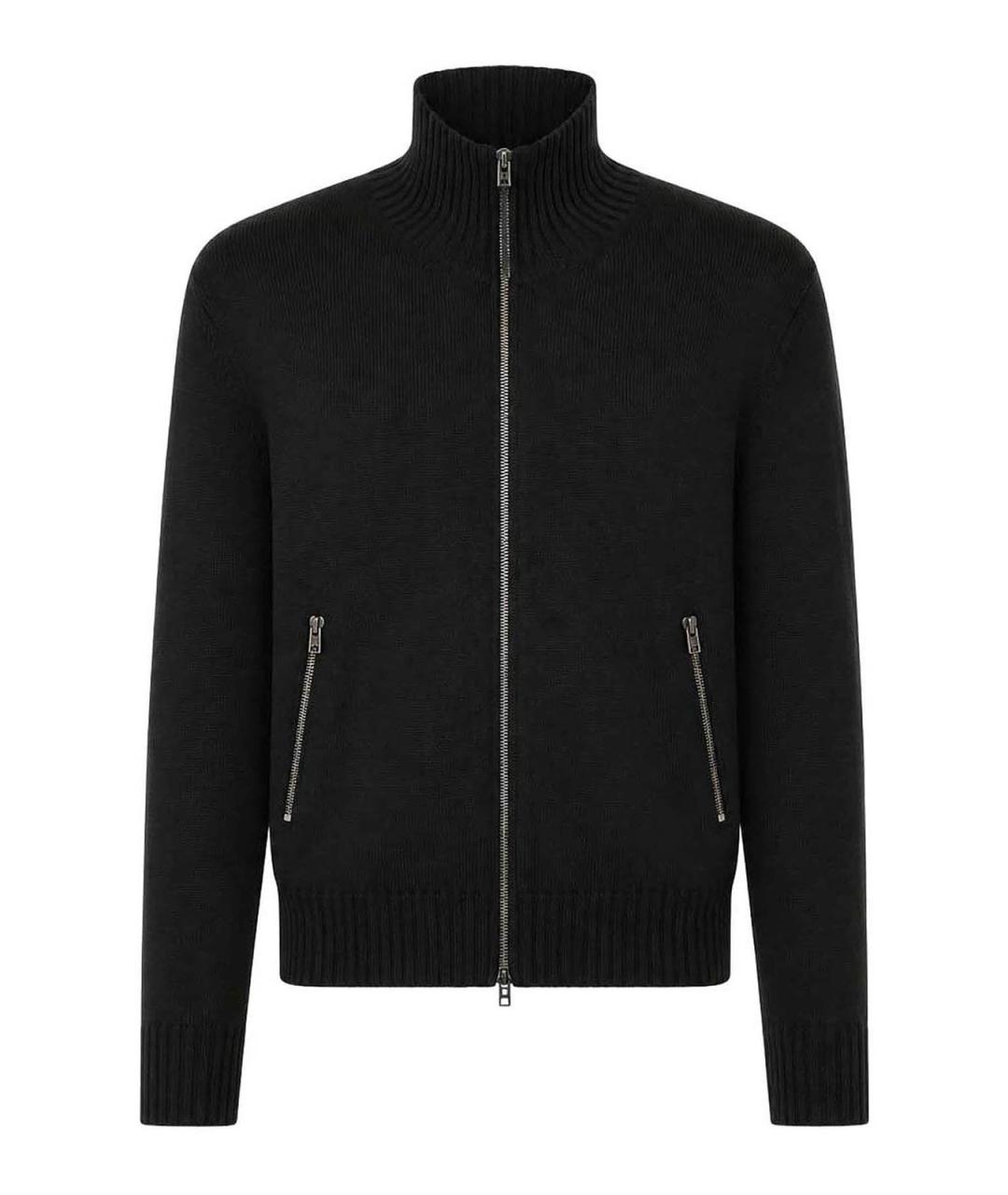 TOM FORD Черный шерстяной кардиган, фото 1