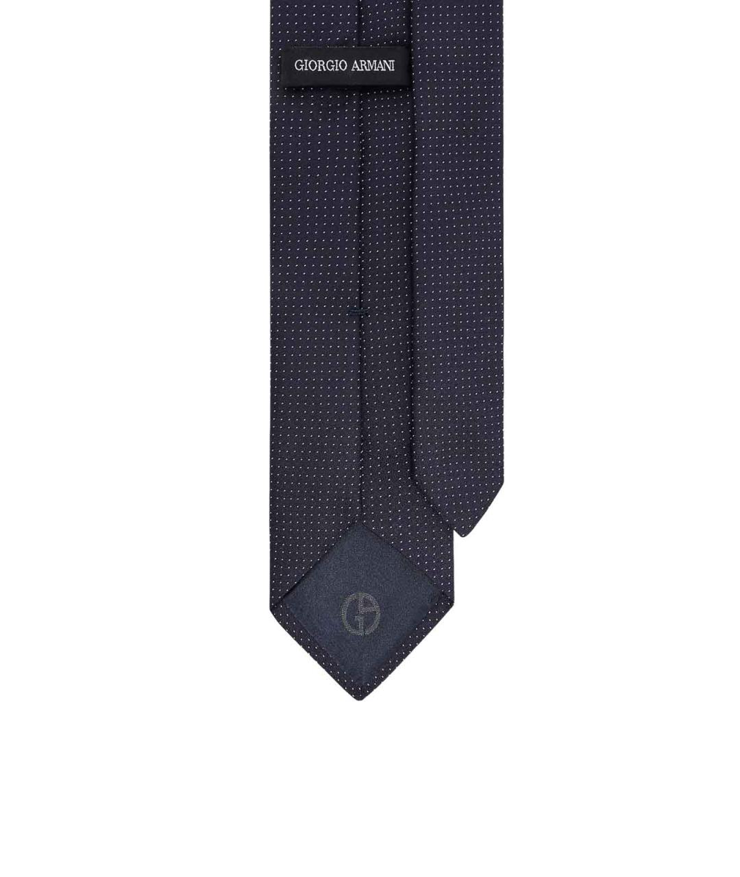 GIORGIO ARMANI Синий шелковый галстук, фото 3