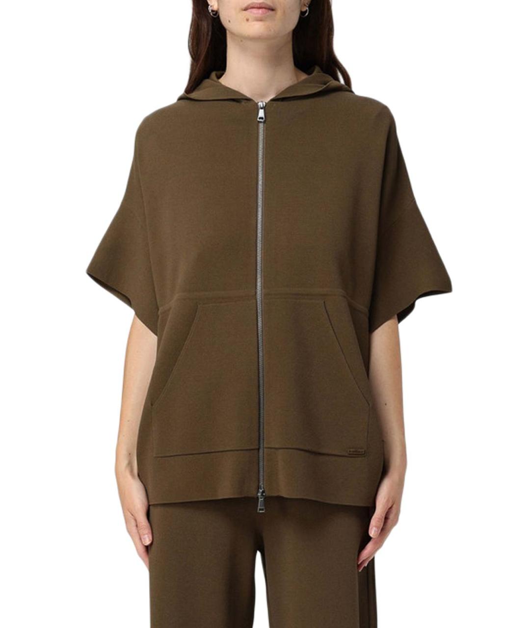 MAX MARA Зеленый вискозный кардиган, фото 3