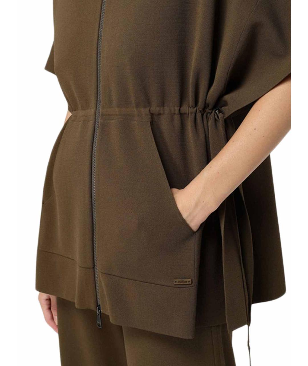 MAX MARA Зеленый вискозный кардиган, фото 5