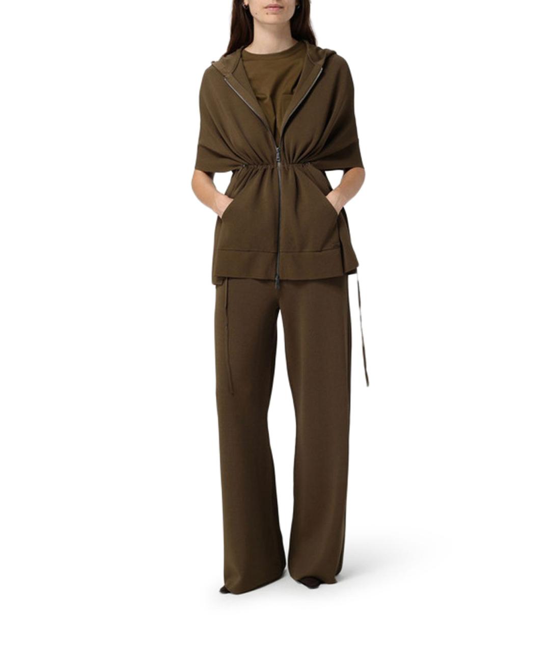 MAX MARA Зеленый вискозный кардиган, фото 2