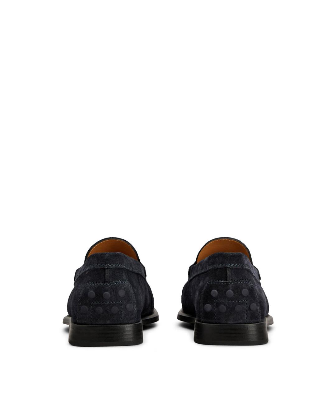 TOD'S Синие замшевые лоферы, фото 3