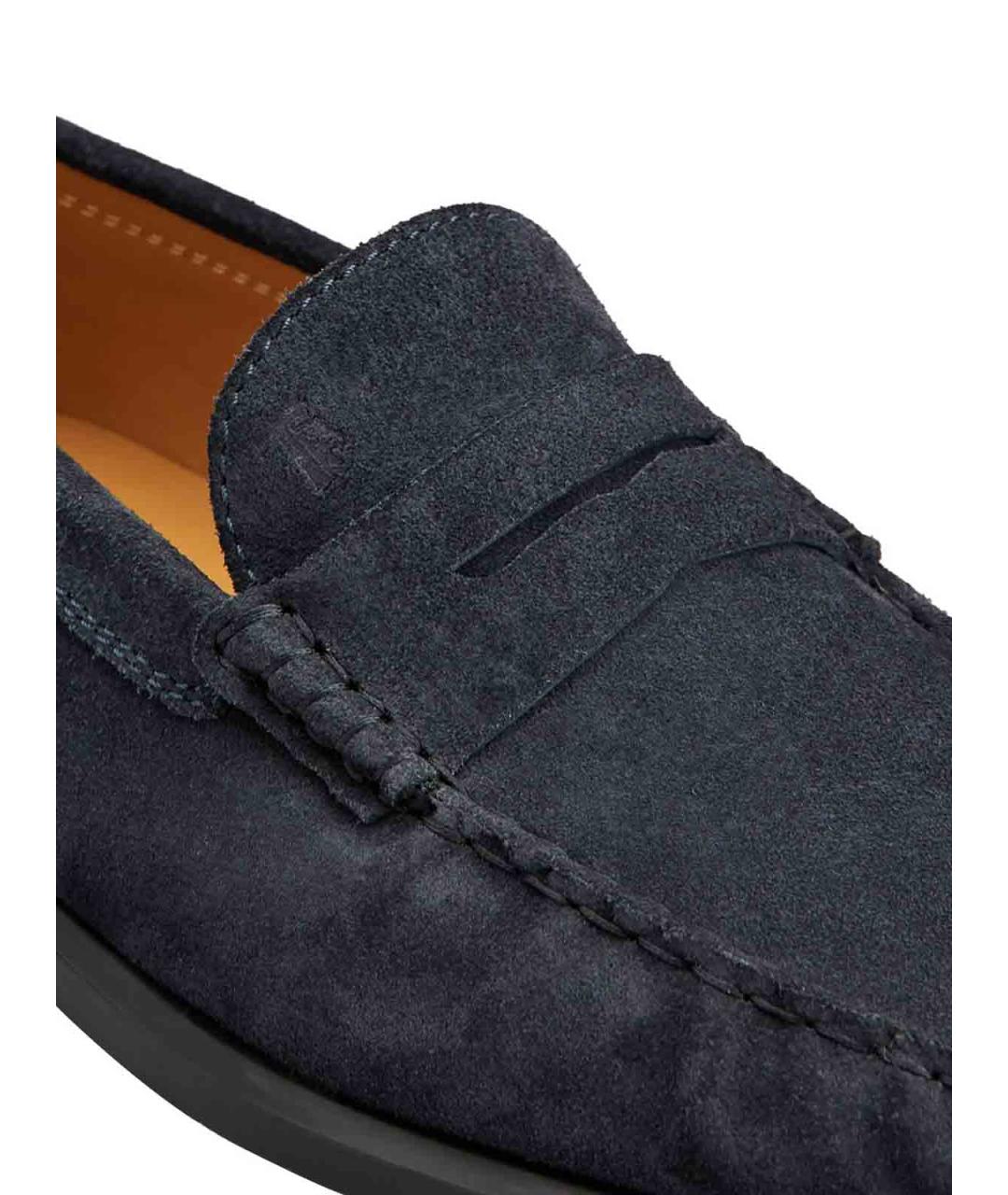 TOD'S Синие замшевые лоферы, фото 5