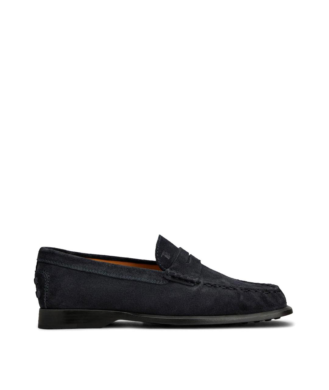TOD'S Синие замшевые лоферы, фото 1
