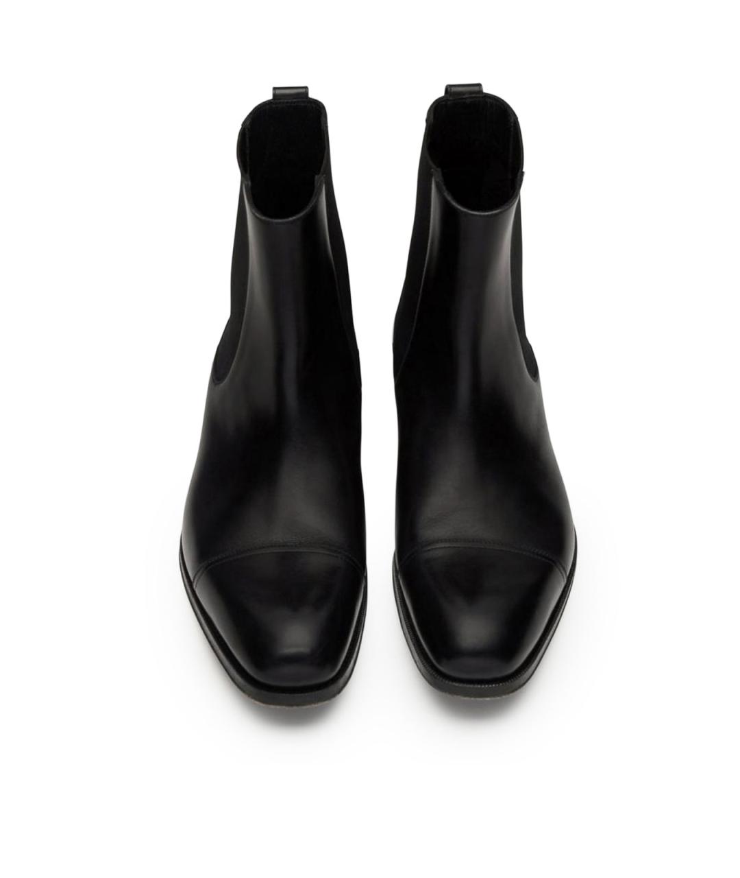 TOM FORD Черные кожаные высокие ботинки, фото 5