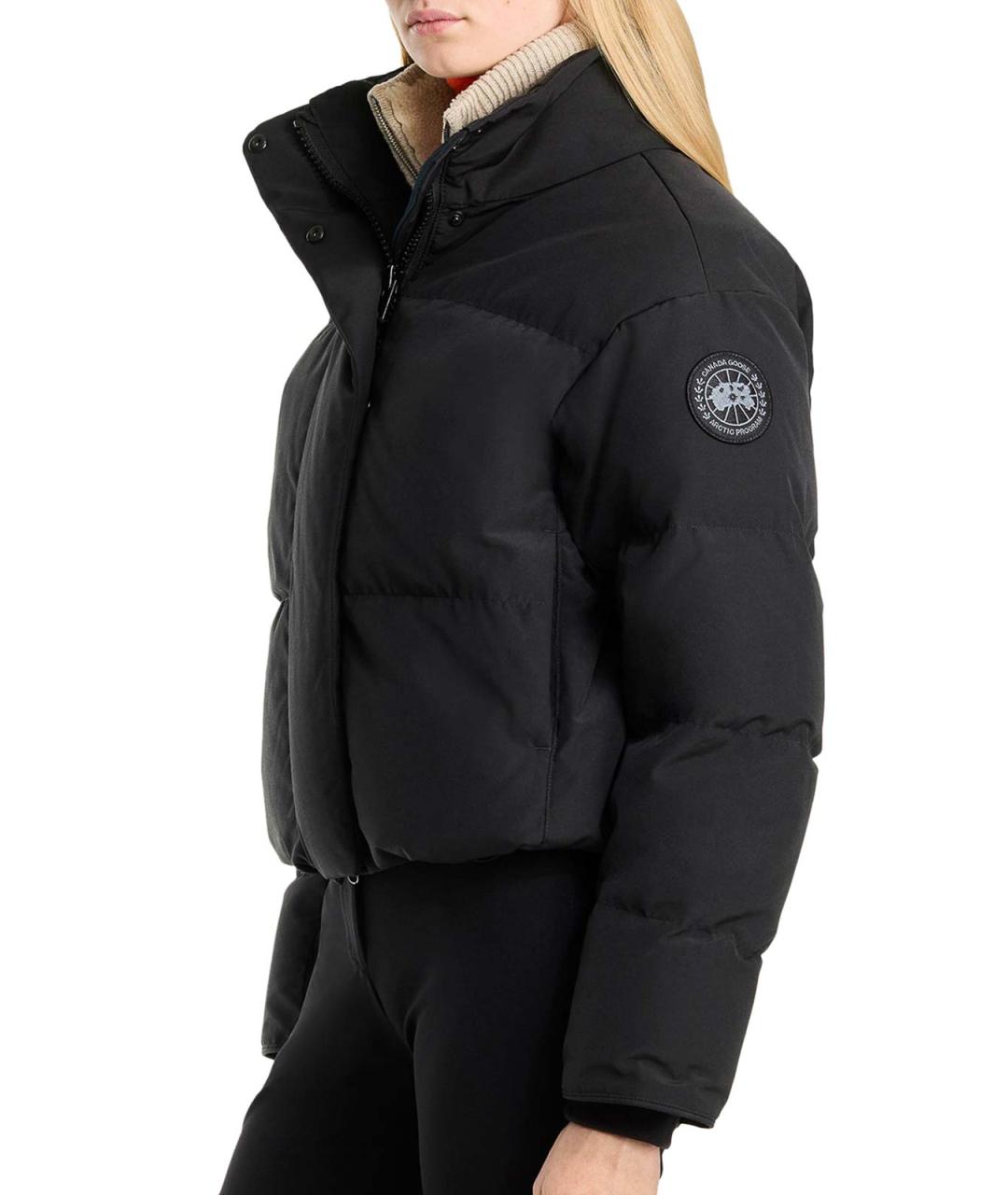 CANADA GOOSE Черная полиэстеровая куртка, фото 5