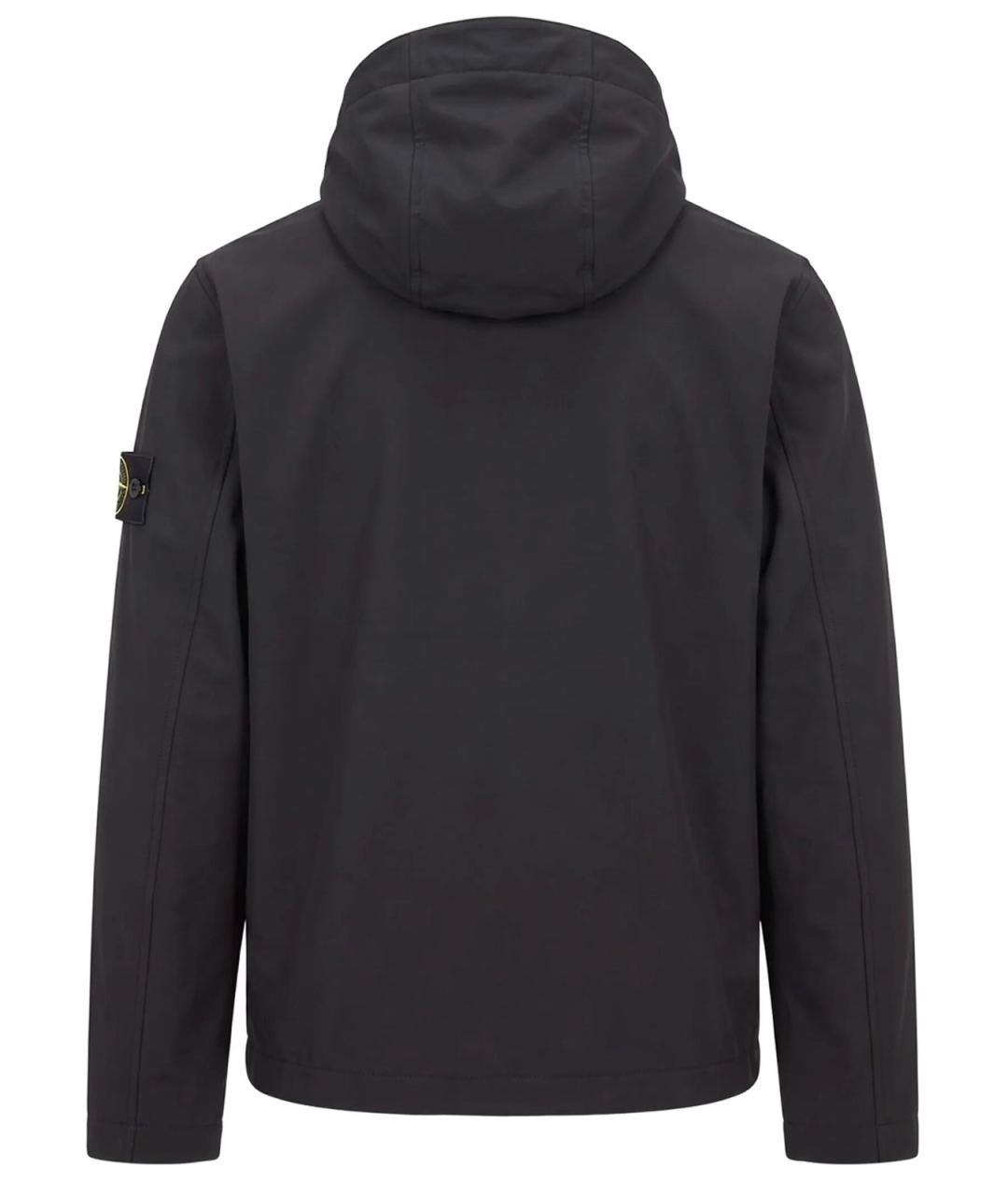 STONE ISLAND Черная синтетическая куртка, фото 2