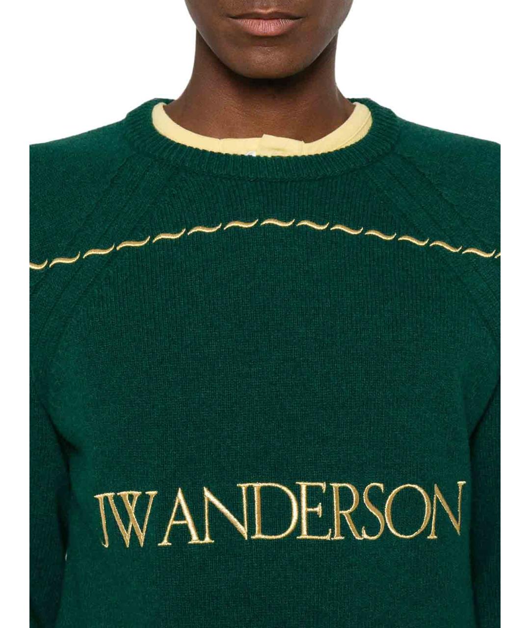 J.W.ANDERSON Зеленый шерстяной джемпер / свитер, фото 5
