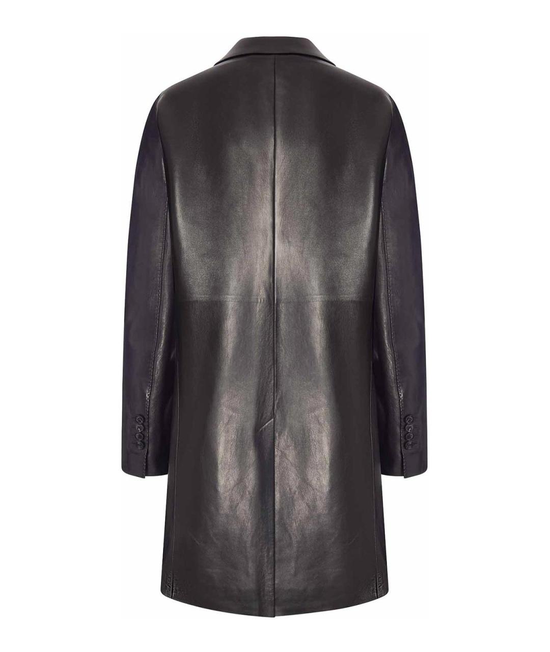 TOM FORD Черное кожаное пальто, фото 2