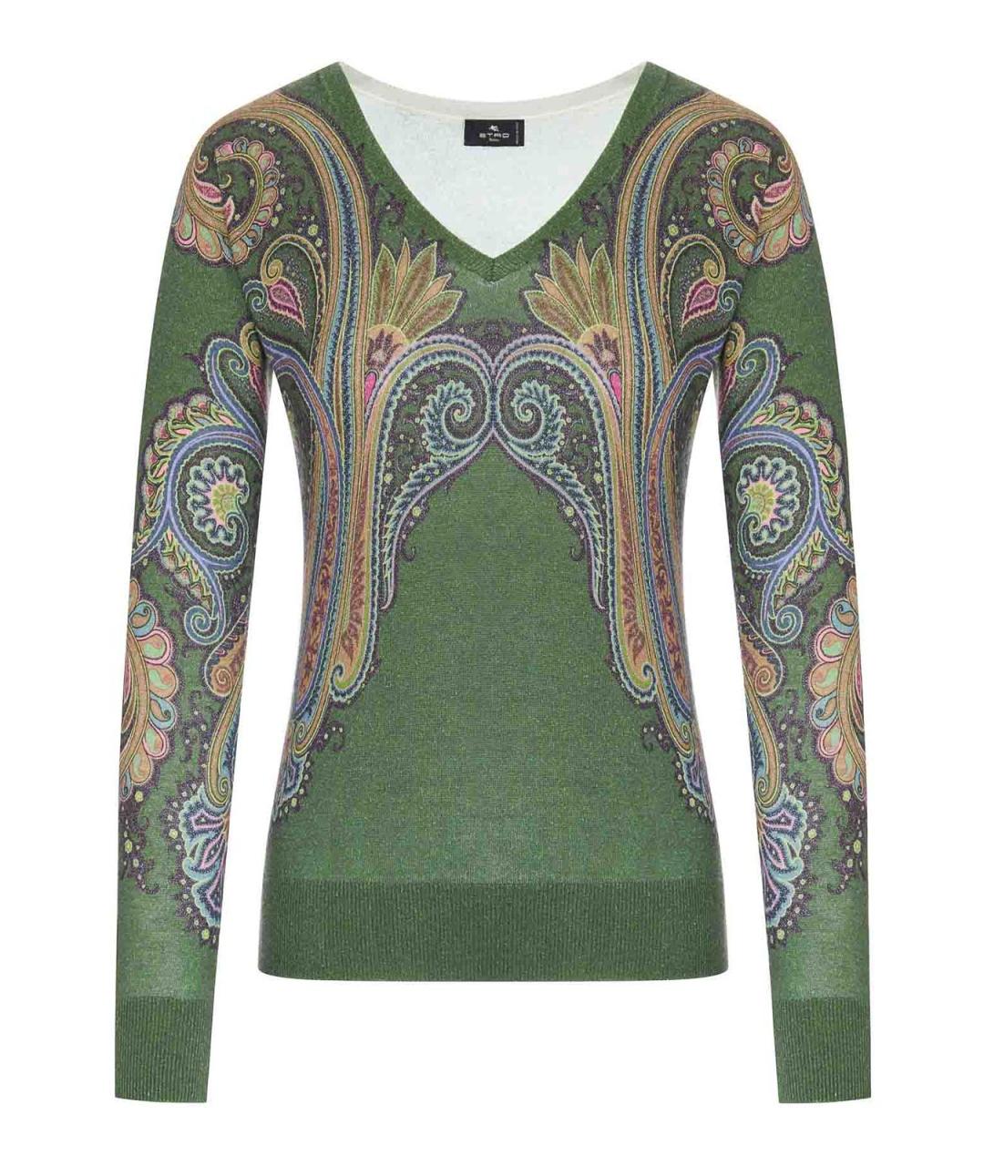 ETRO Зеленый кашемировый джемпер / свитер, фото 1