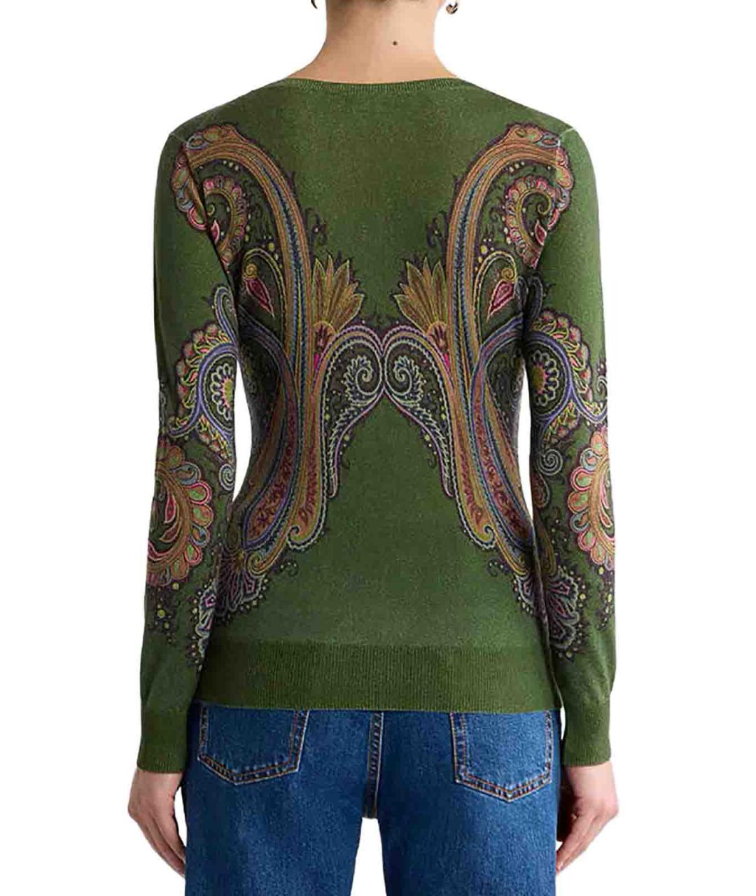 ETRO Зеленый кашемировый джемпер / свитер, фото 3