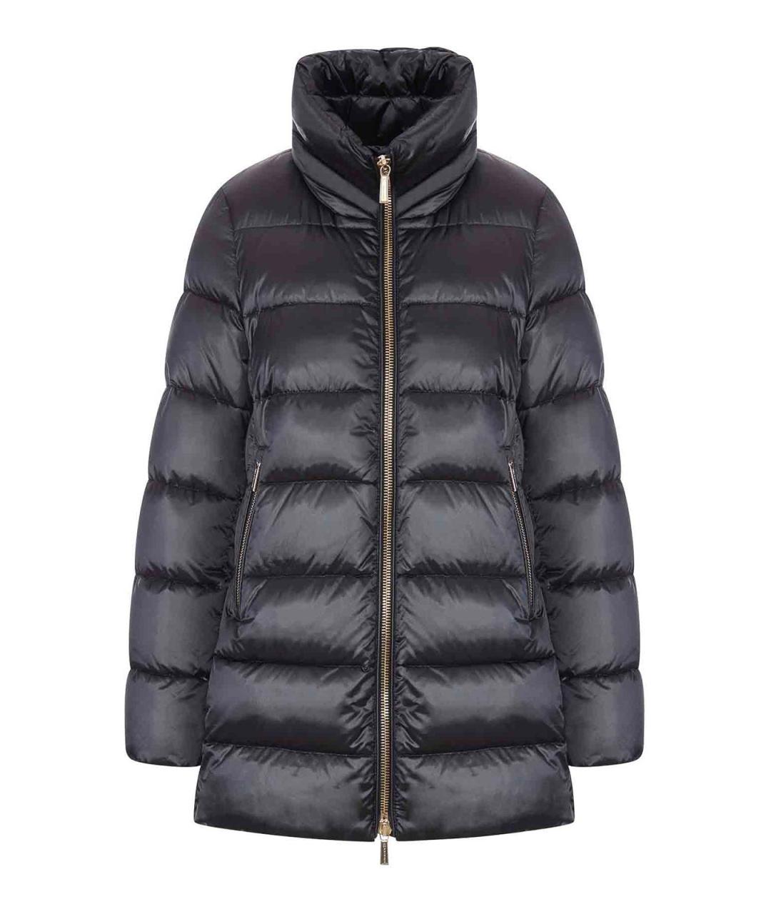 MOORER Черный полиэстеровый пуховик, фото 1