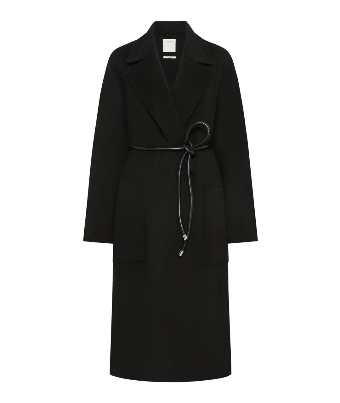 SPORTMAX Черное шерстяное пальто, фото 1