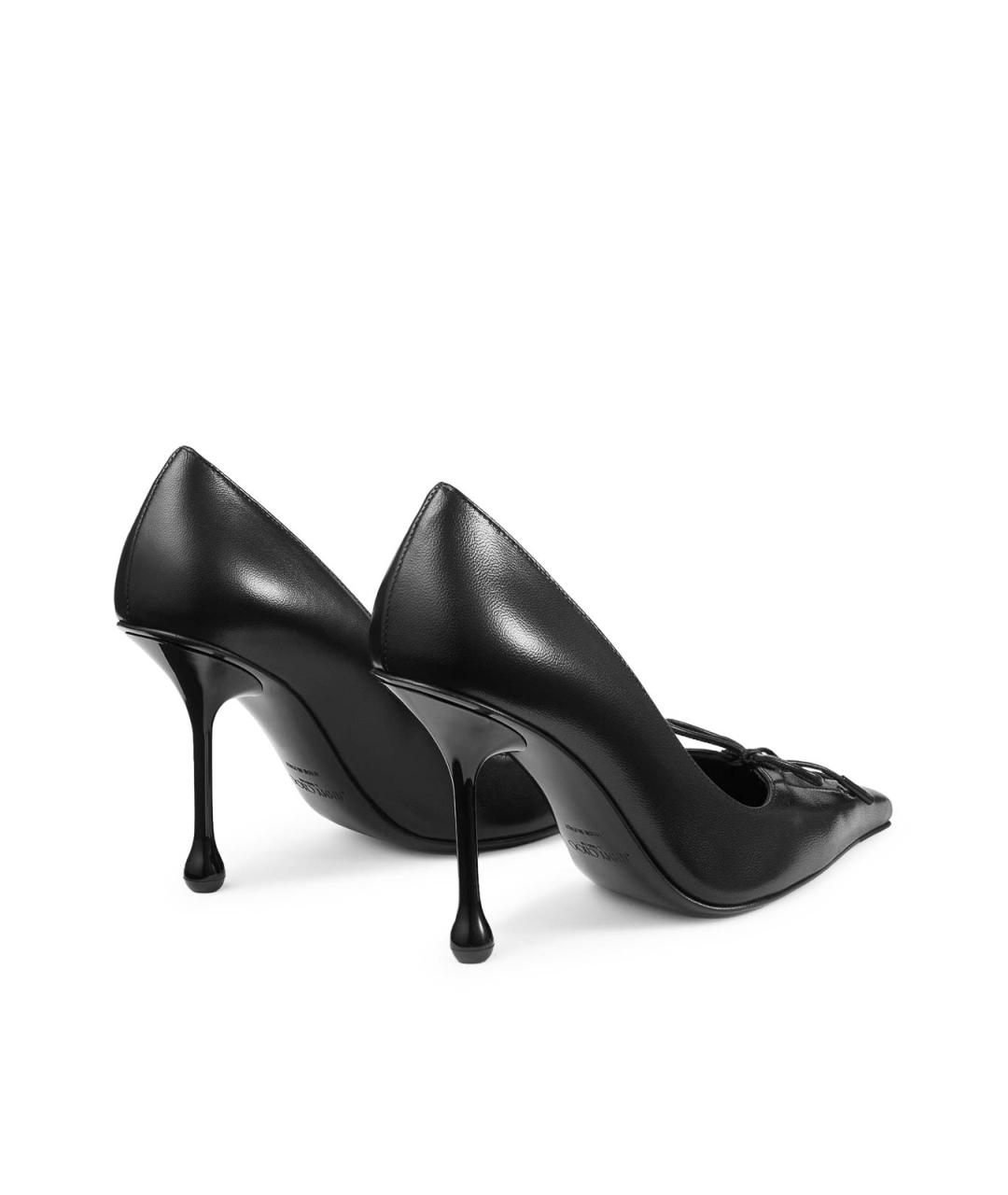 JIMMY CHOO Черные кожаные туфли, фото 4