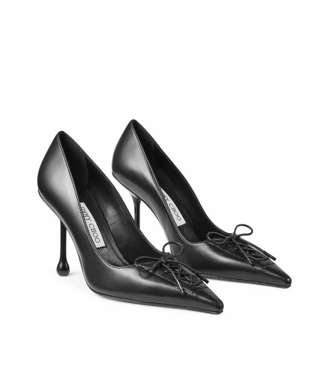 JIMMY CHOO Черные кожаные туфли, фото 3