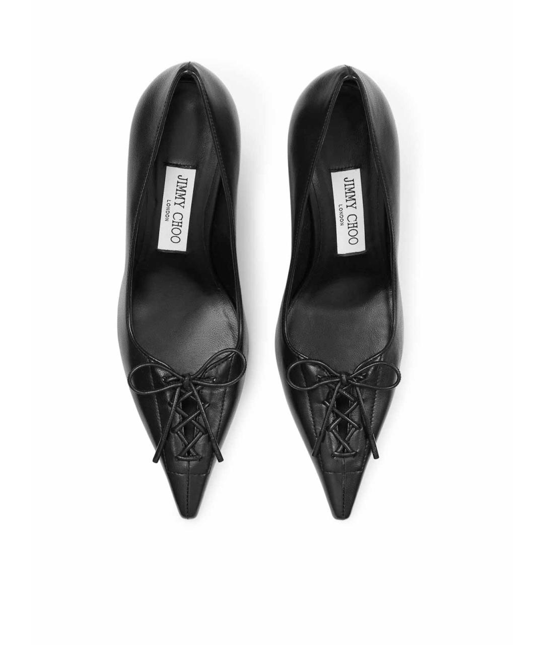JIMMY CHOO Черные кожаные туфли, фото 5
